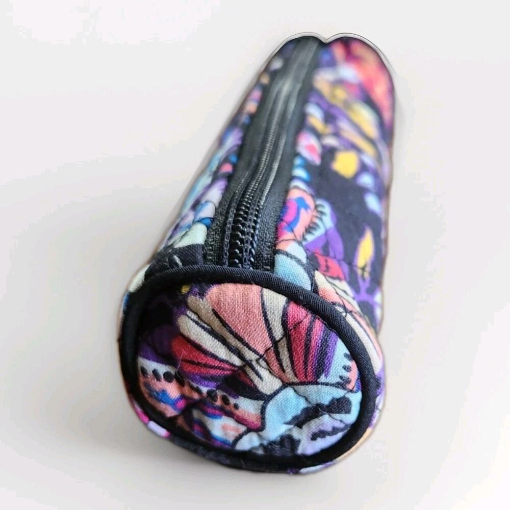 Vera Bradley Iconic 2 Piece Cosmetic Set Midnight Wildflowers - Picture 8 of 9